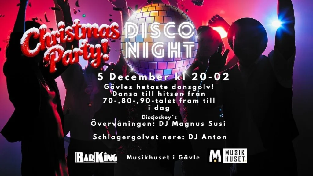 Disco Night Christmas Party